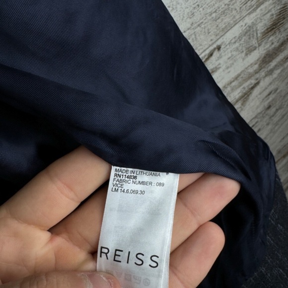 REISS Bomber Sherpa shearling collar jacket - Picture 8 of 10